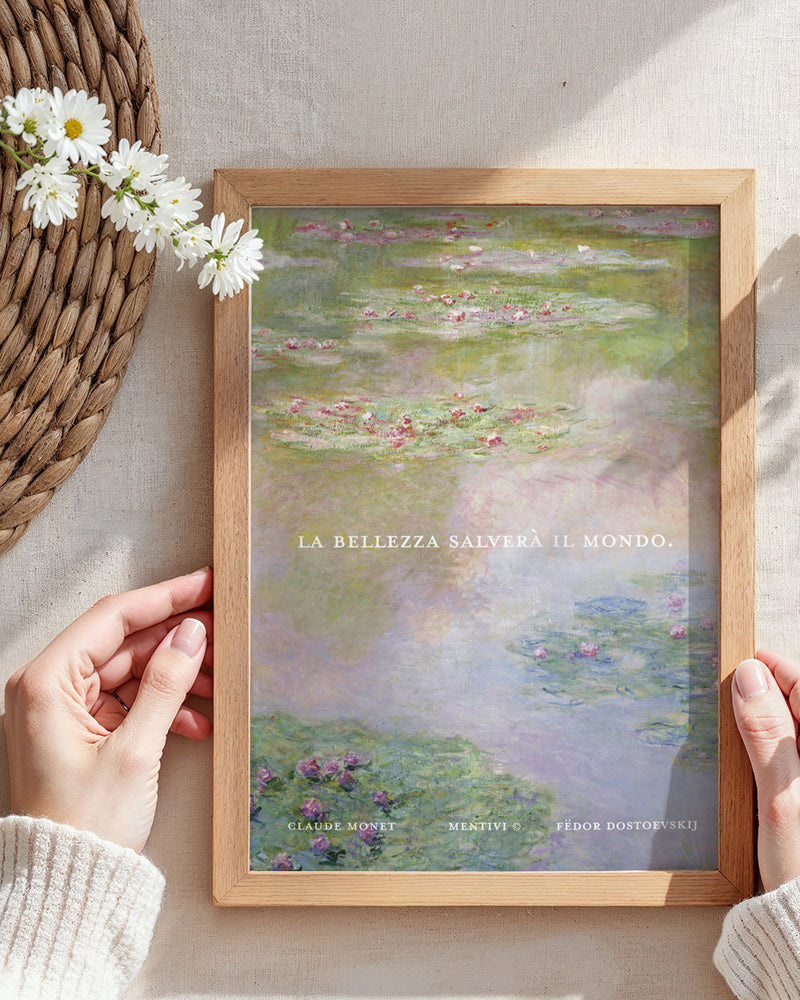 Poster - La bellezza salverà il mondo (Claude Monet e F. Dostoevskij)