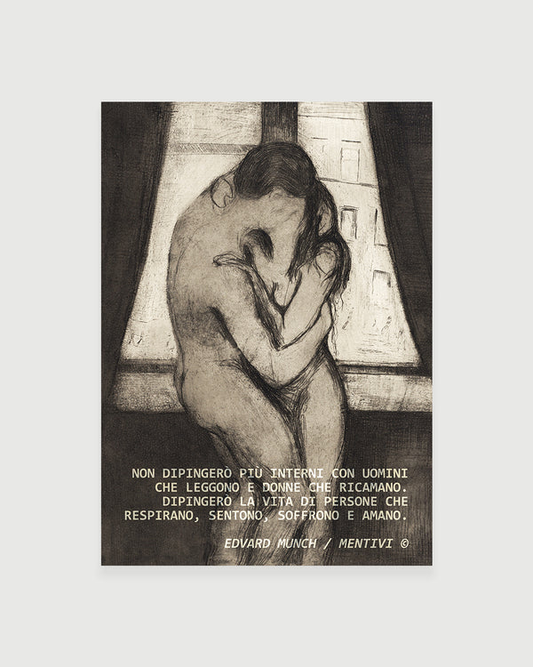 Poster - Il bacio con la finestra (Edvard Munch)
