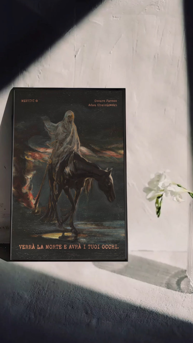 Poster - Verrà la morte e avrà i tuoi occhi (Cesare Pavese e A. Chmielowski)