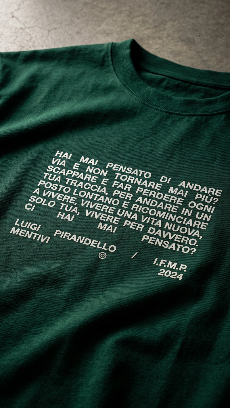Maglietta - Luigi Pirandello (Il fu Mattia Pascal)