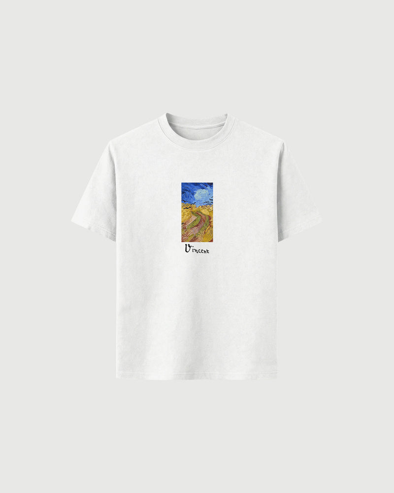 Maglietta - Vincent Van Gogh (Campo di grano con volo di corvi)